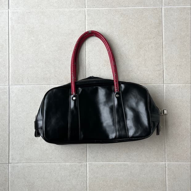Comme des garcons leather tote bag