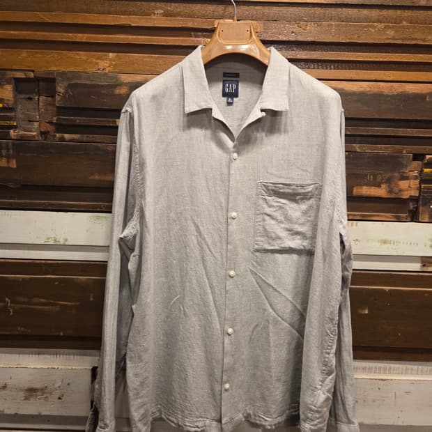 올드 갭 오픈칼라넥 셔츠 