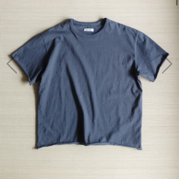 구매) seasalt loop hem tee (melange navy)