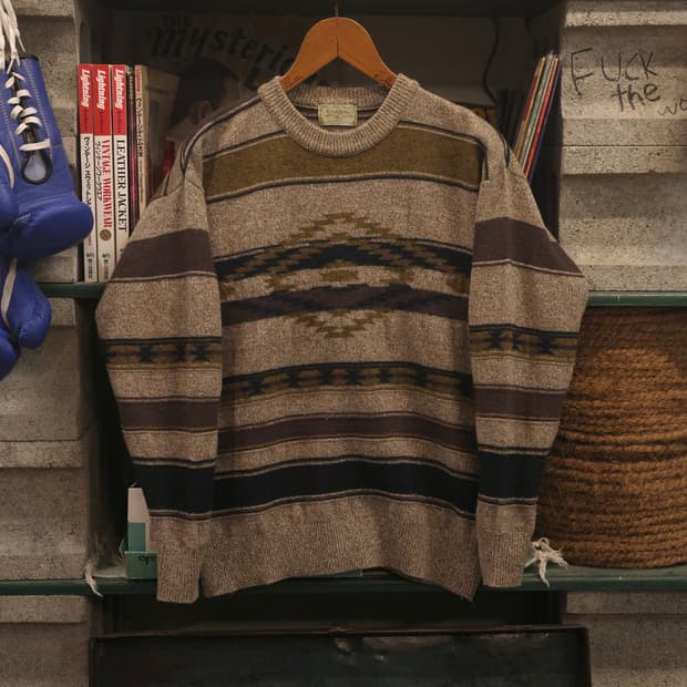 빈티지 나바호 패턴 니트