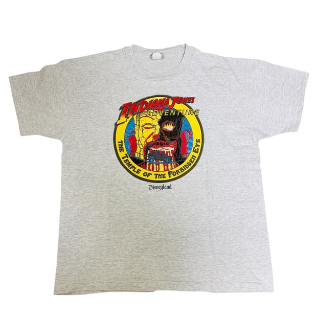 빈티지 90s 디즈니랜드 인디아나존스 어드벤처 티셔츠 L/XL