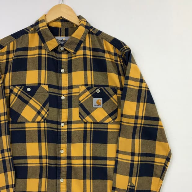 L 칼하트 체크 워크 남방