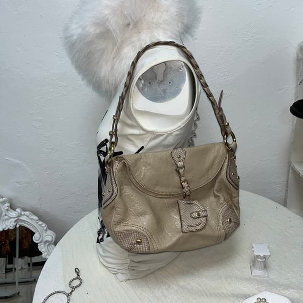 빈티지  00‘s 베이지 숄더백