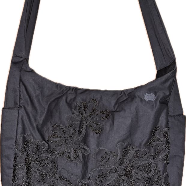 Colocynth Fade Flower Cross Bag Black