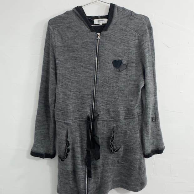 sonia rykiel knit hood zipup