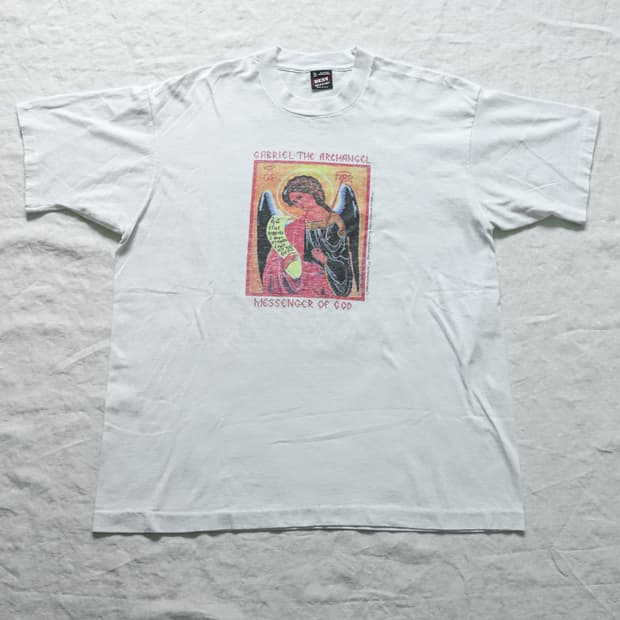 빈티지 90‘s 가브리엘 대천사 아트 티셔츠 XL