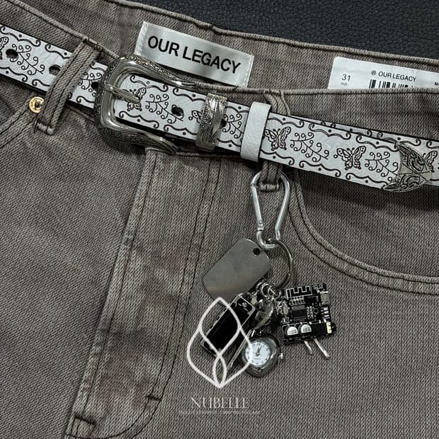 🌗 Ethnic embossed belt / 에스닉 음각 가죽 벨트