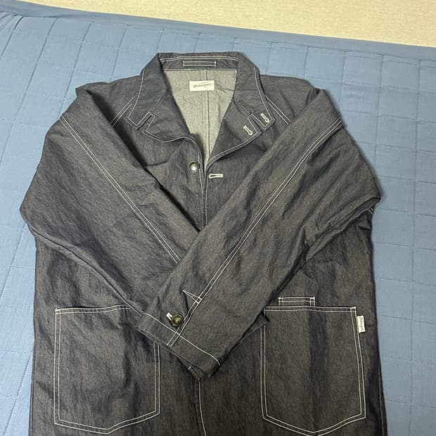 비헤비어 Beheavyer 흑청 데님 자켓 (100) 택 없는 새상품