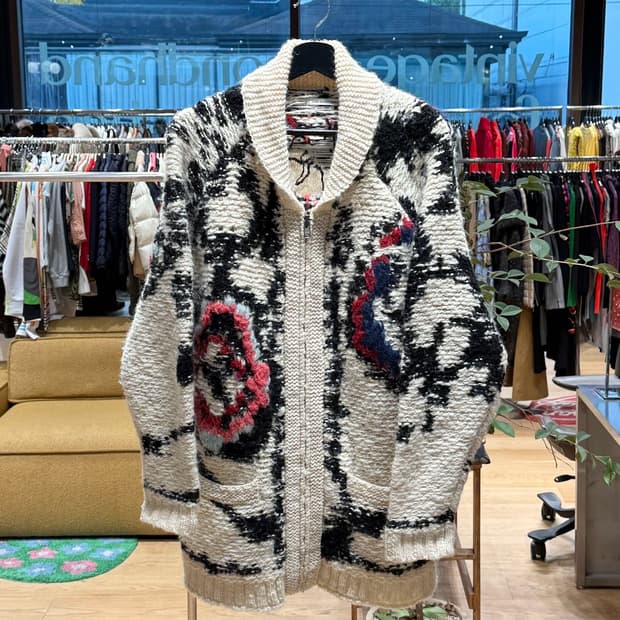 이자벨마랑 아이보리 세라 울 스웨터 가디건 