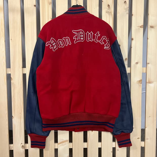 (L) 본더치 레드 블루 바시티 자켓