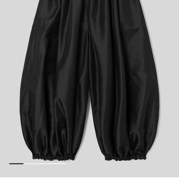 꼼데가르송 밴딩 디테일 폴리 팬츠 25ss