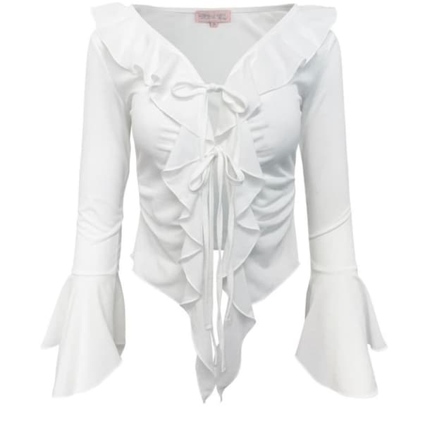 Expiredgirl Roselle blouse ivory 이효리 착용