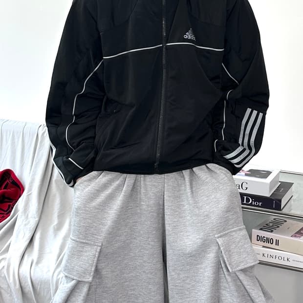 아디다스 00s 스카이블루 파이핑 트랙탑 져지 M