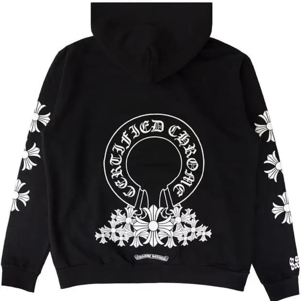크롬하츠 드레이크 러버 보이 후드 블랙