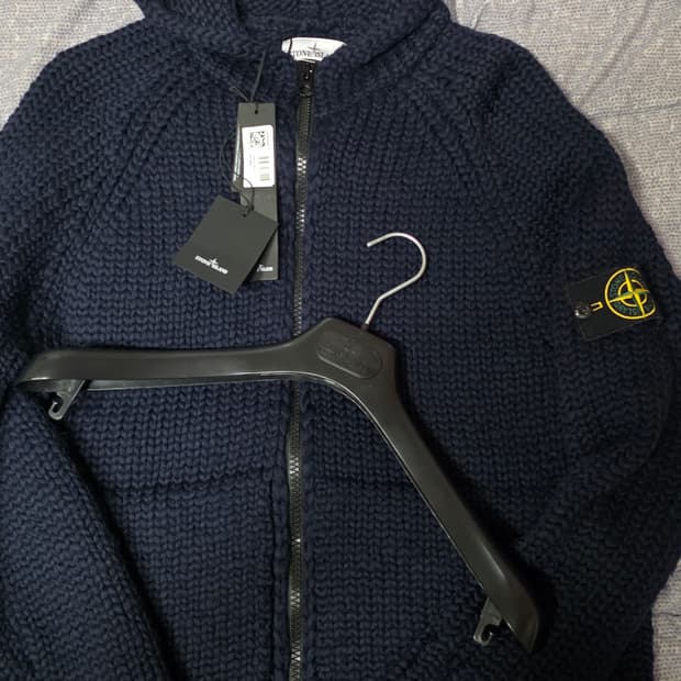 스톤아일랜드 필 후드 니트 가디건 L (새상품)