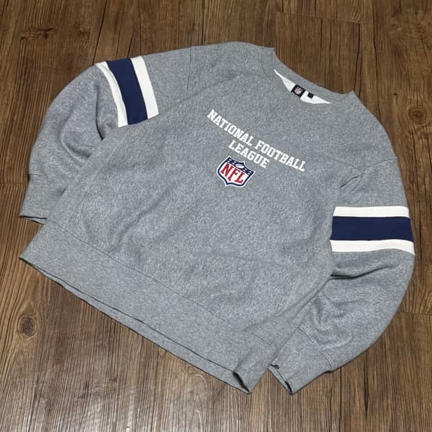 [S] NFL GU 베이스볼 프린팅 그레이 스웻셔츠