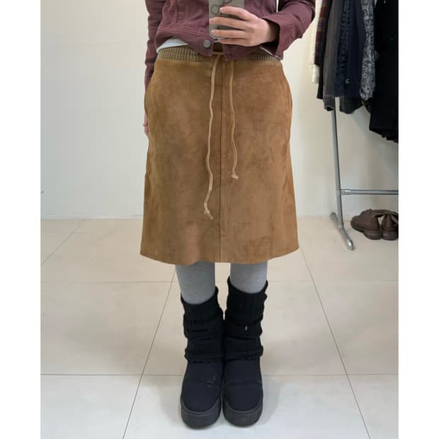 Monica bianco 양가죽 스커트