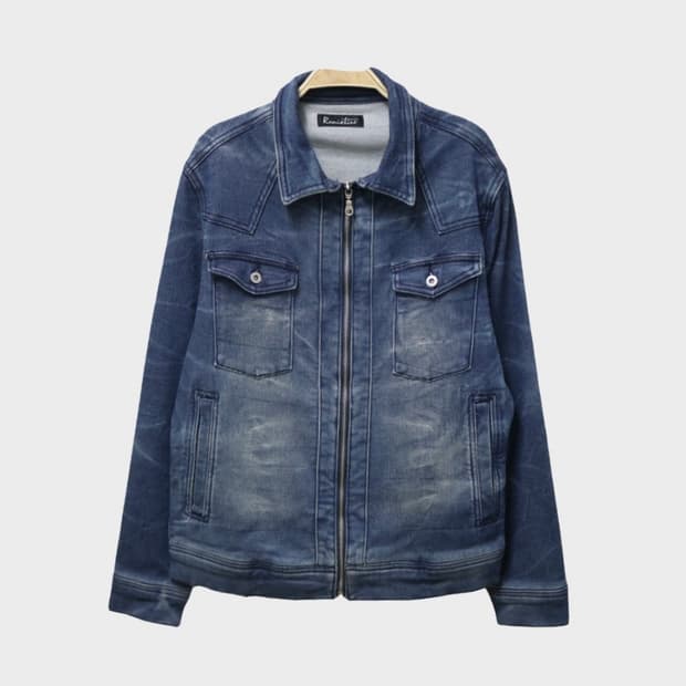 vintage denim washing jacket 