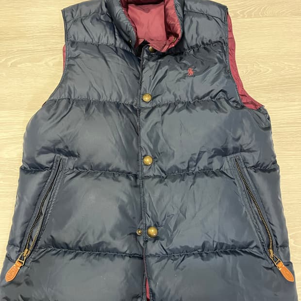 폴로양면 패딩조끼 S