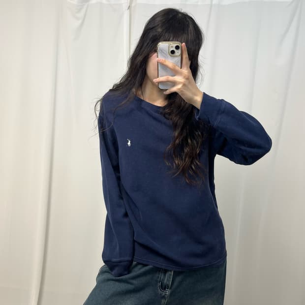 Polo navy waffle tee