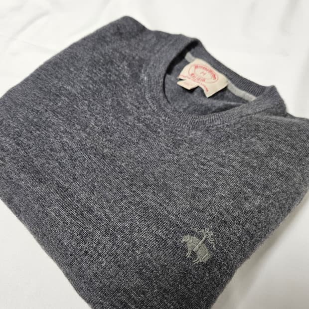 브룩스브라더스 메리노울 라운드넥 니트 티셔츠 M (거의 새상품)