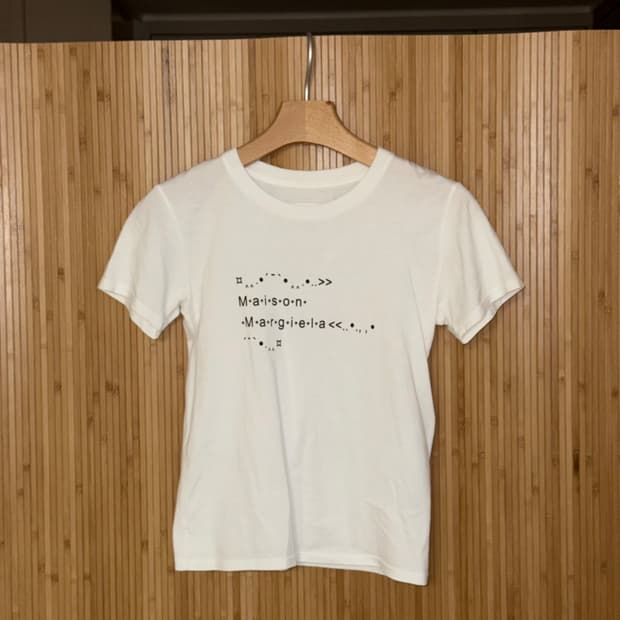 메종 마르지엘라 폰트 제너레이터 티셔츠 화이트 XS 