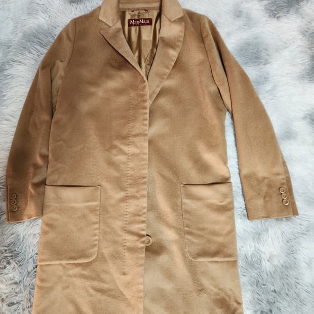정품 막스마라 스튜디오 카멜 코트
