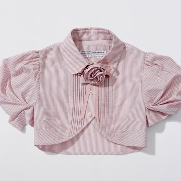 스컬프터 Rosetta Baby Shirt Pink Stripe