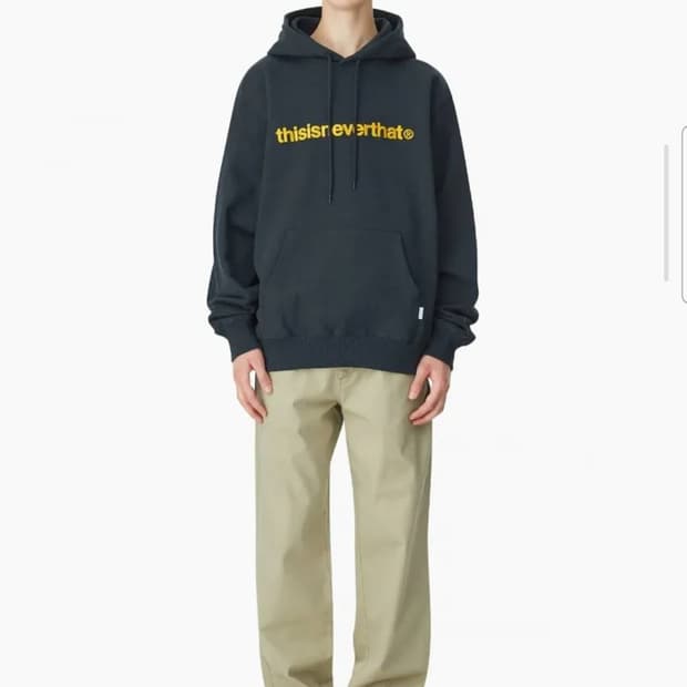 디스이즈네버댓 티로고 후드티셔츠 L size