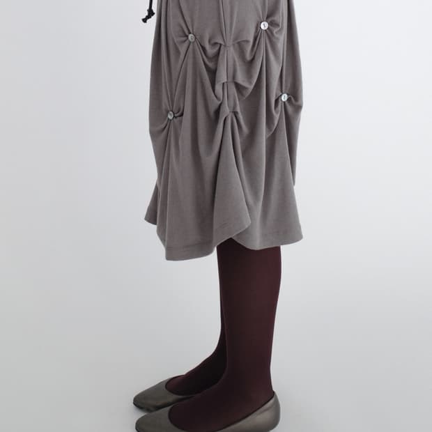 구해요) 산코파퓨엘라 치마 Drape wool skirt(Brown) 