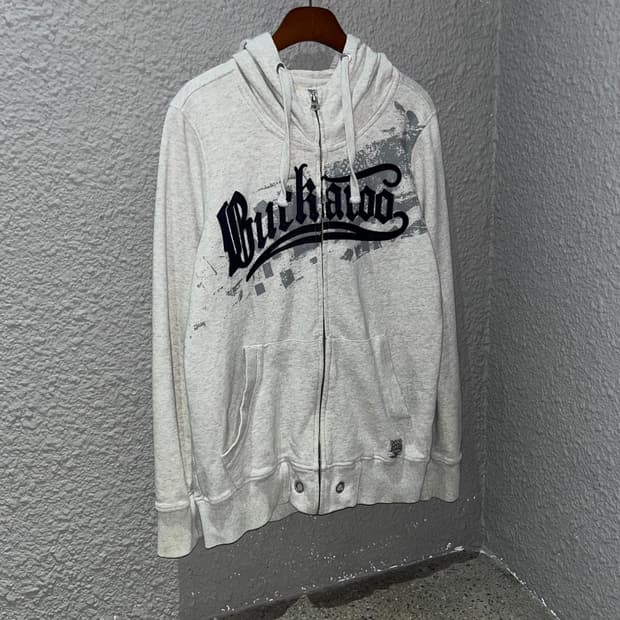 버커루 패치 로고 후드집업