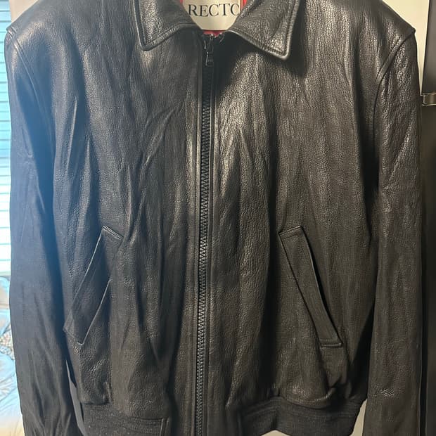 렉토 25FW 크링클 레더 XL