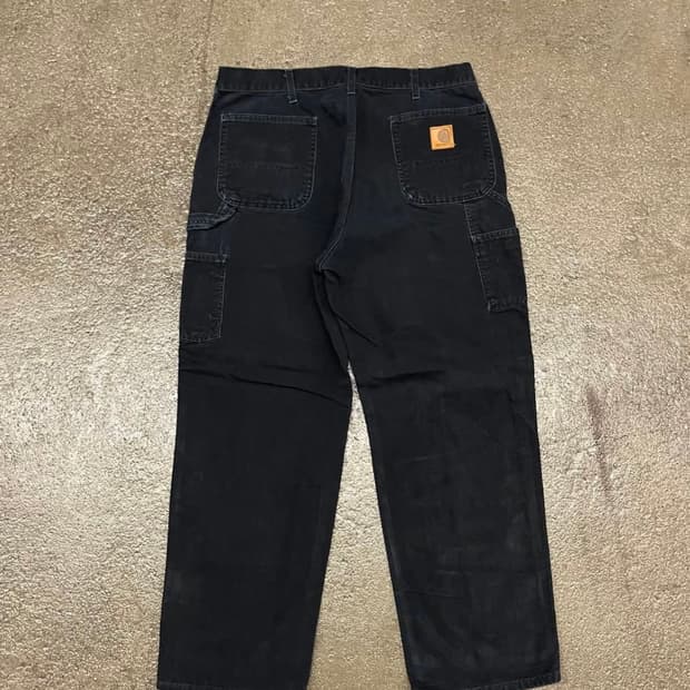 칼하트 블랙 카펜터 팬츠 36
