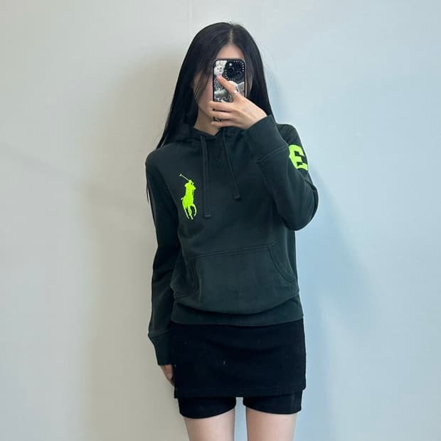 폴로 랄프로렌 빅포니 그린 후드티