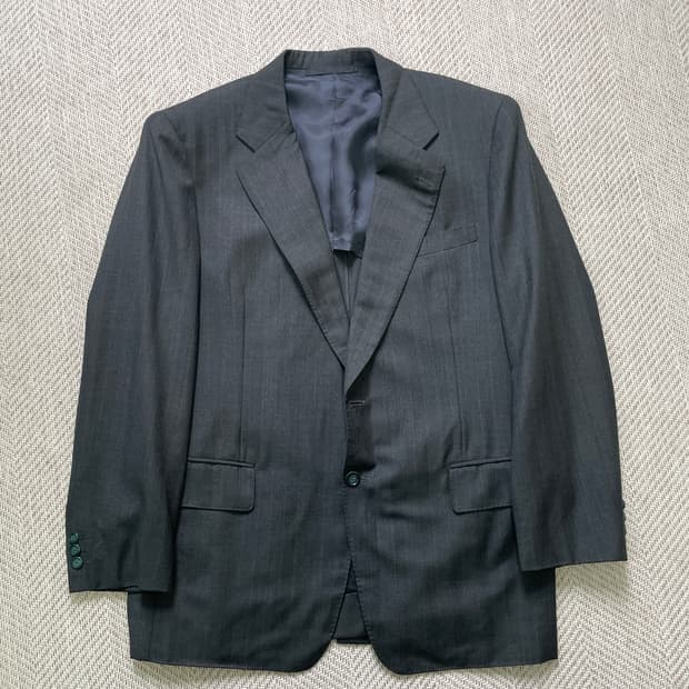 에르메네질도 제냐 그레이 블레이저 