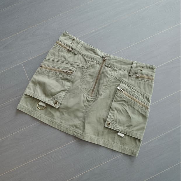 cargo mini skirt