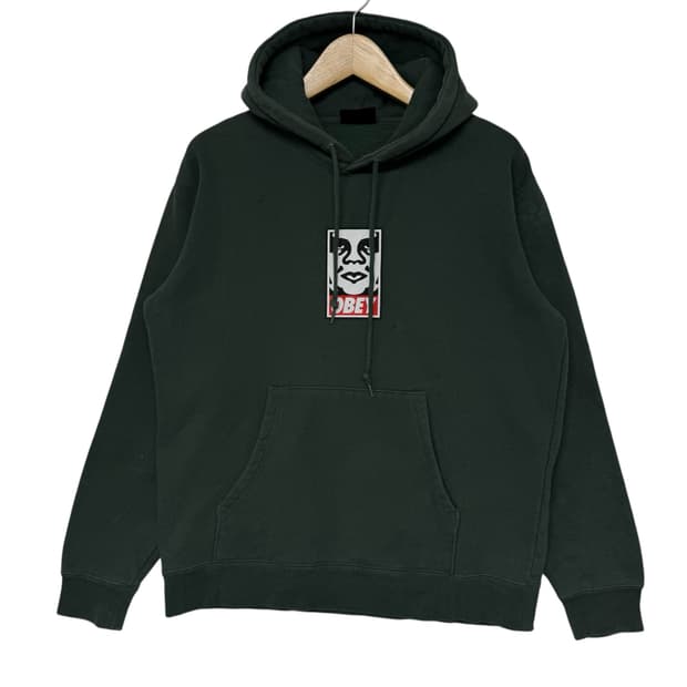 오베이 페이스로고 후드티