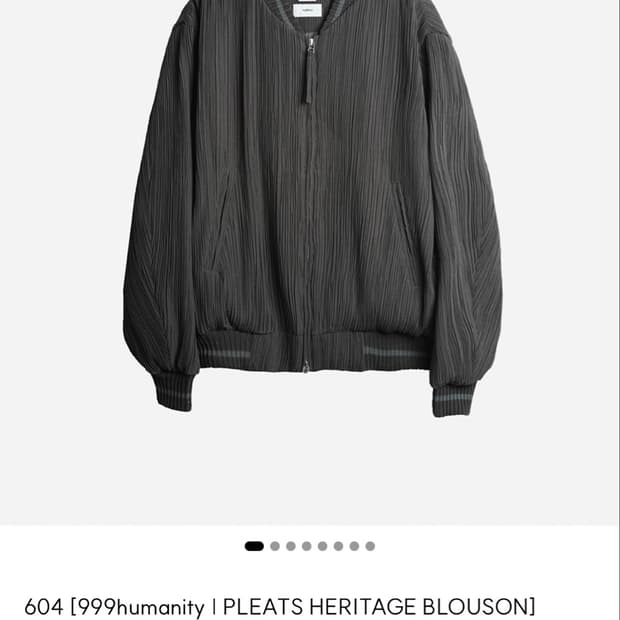 [L] 999휴머니티 X 마이라이브러리 플리츠 헤리티지 블루종 차콜그린