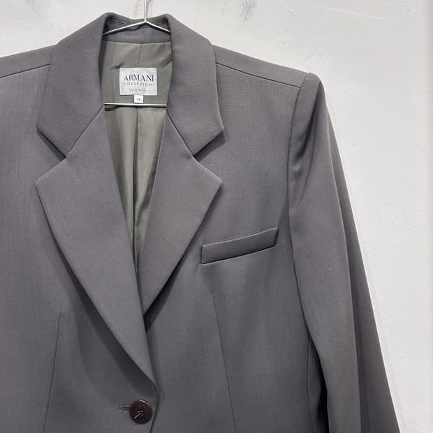 아르마니 콜레찌오니 원버튼 루즈핏 블레이져