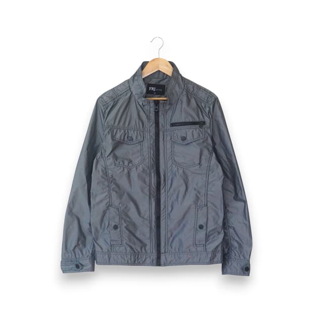 메탈릭 실버 빈티지 지켓