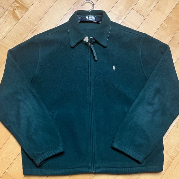 [M] 폴로 플리스 후리스 폴라텍 그린 자켓 팝니다.