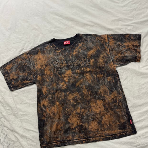 Diesel 디젤 빈티지 워싱 반팔티