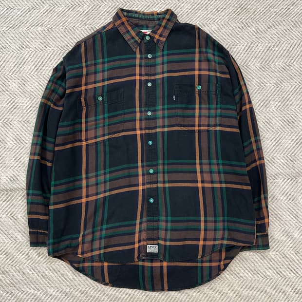 리바이스 체크 셔츠 r2736