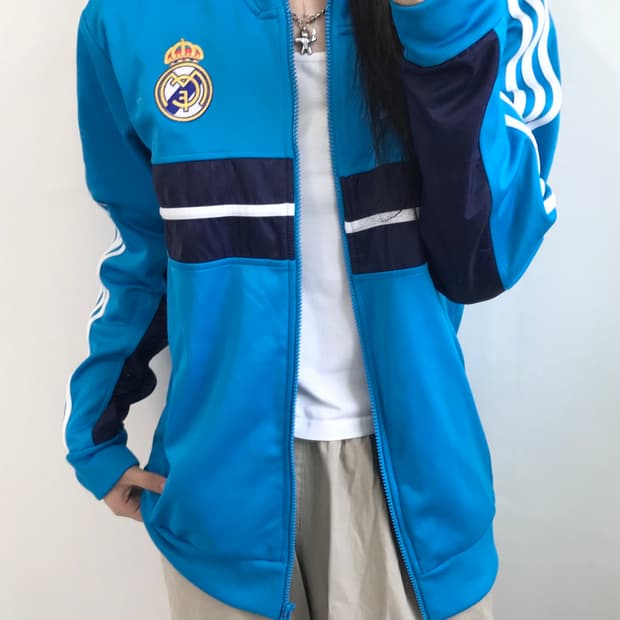 Adidas 아디다스 블루 레알마드리드FC 트랙탑