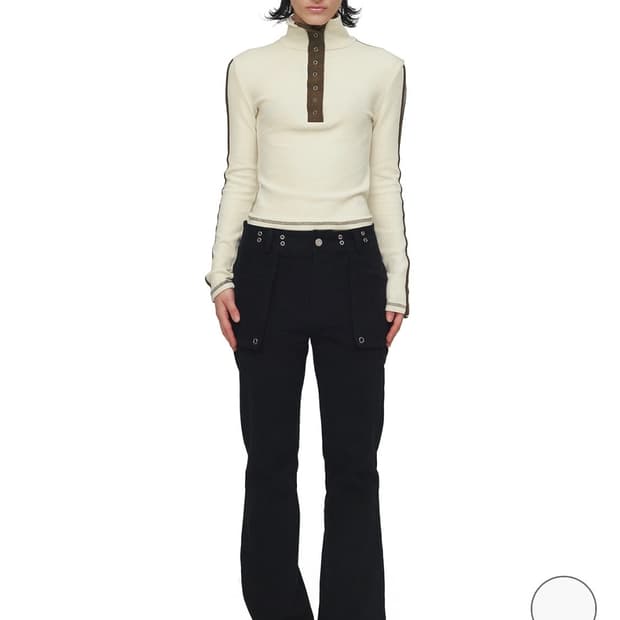 cerric hip pocket suede pants