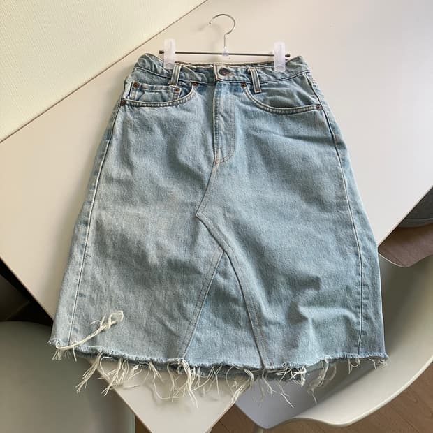 리바이스 빈티지 데님 스커트
