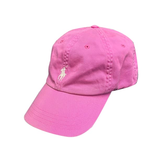 폴로 랄프로렌 핑크 코튼 볼캡 모자
