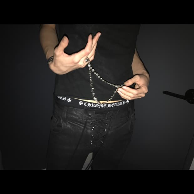 (유일매물)lace up distressed skinny jeans