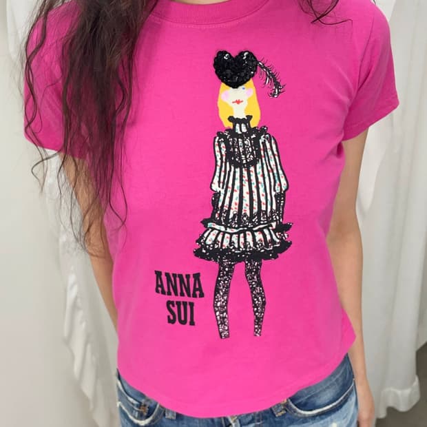 ANNA SUI 일러스트 티셔츠