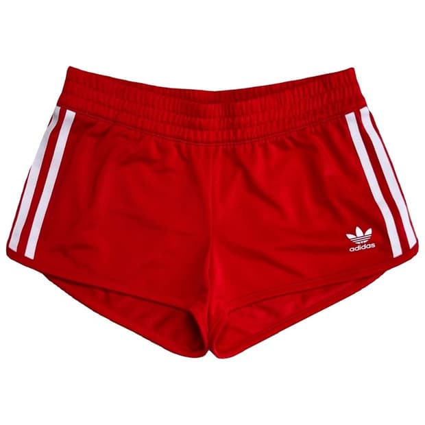 ADIDAS 오리지널 삼선 숏팬츠 레드 85